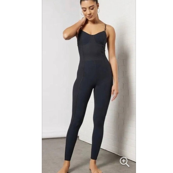 Nike Pants - Nike Yoga Dri-FIT Luxe Matte Black 7/8 Jumpsuit